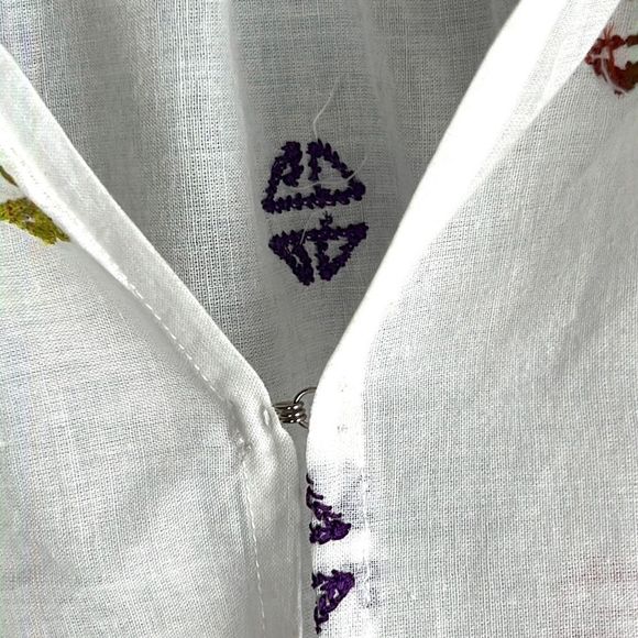 ROLLER RABBIT Cotton Embroidered Top Blouse - Picture 5 of 10